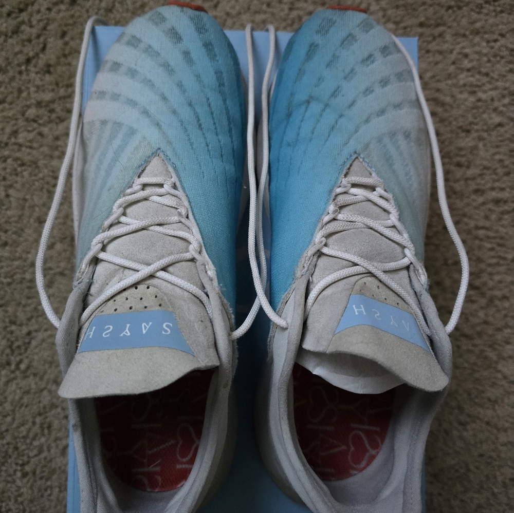 SAYSH Women's Athletic Shoes - Blue and Gray